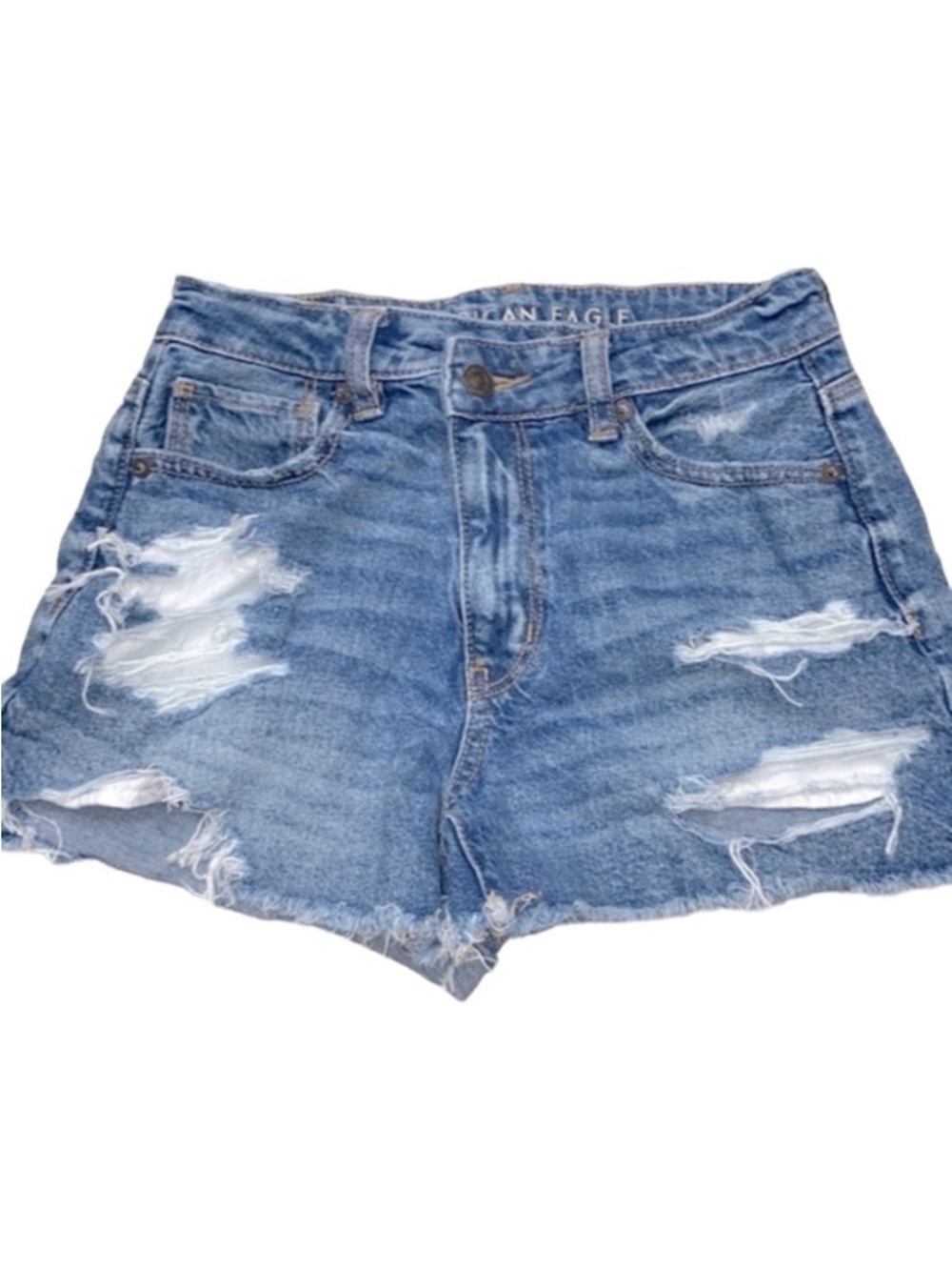 American Eagle MOM cutoff denim festival shorts size 0